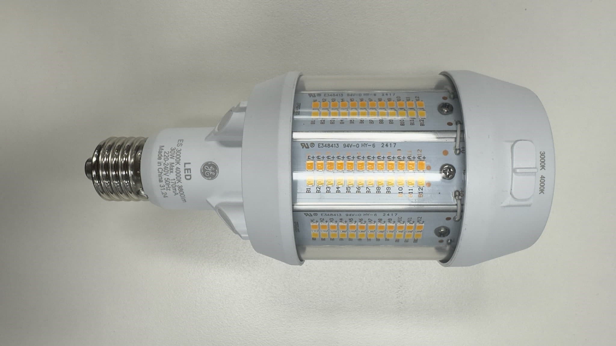 GE LED 30W 2xCCT HID E27 3000K, 4000K-img-1