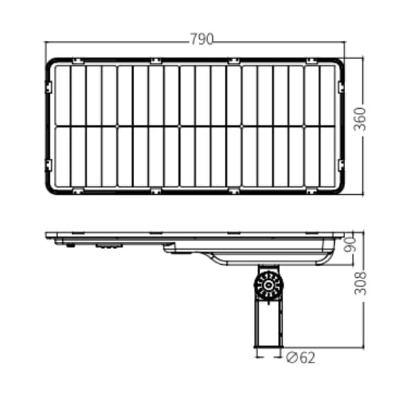 Solar LED Light ZQL-S717 40W-img-2