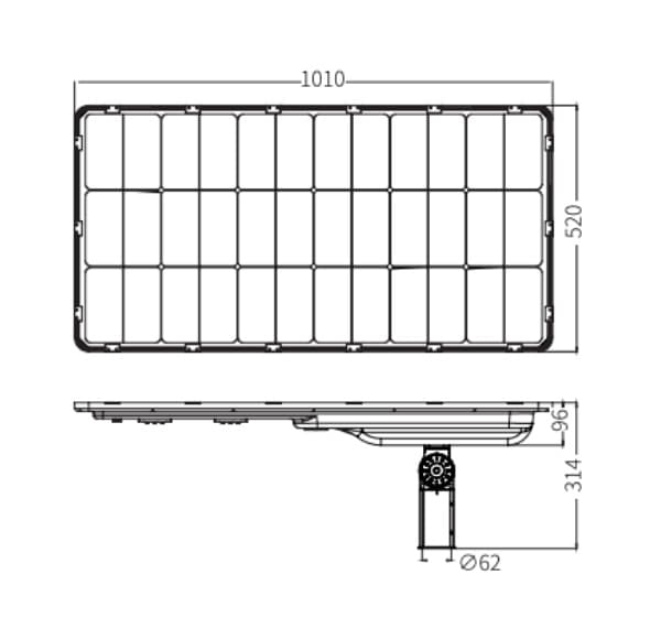 Solar LED Light ZQL-S717 60W-img-2