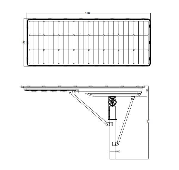 Solar LED Light ZQL-S717 100W-img-2